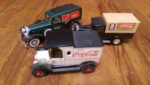 coca- cola cars x 3