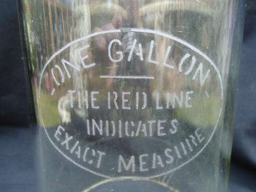 Vintage PETROL pump glass (RARE)
