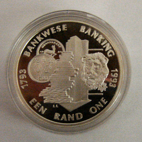 1993 Banking R1proof coin in original box. Good condition.