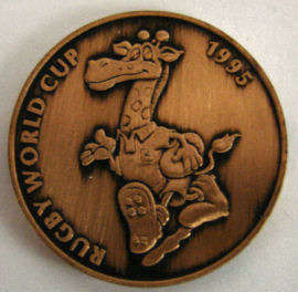 Rugby World Cup.1995 Medallion. Good condition.
