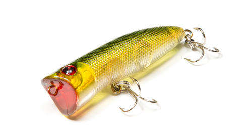Mini light weight topwater popper - bass fishing lures