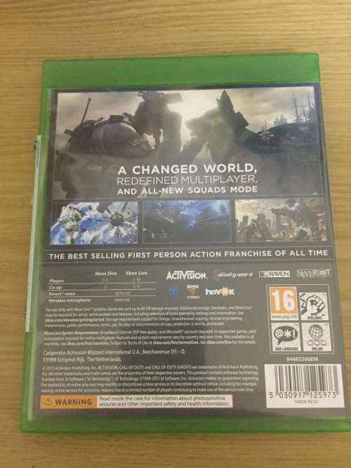 Call of Duty Ghosts XBOX One Game