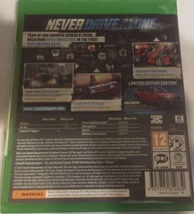 The Crew Limited Edition XBOX ONE Game