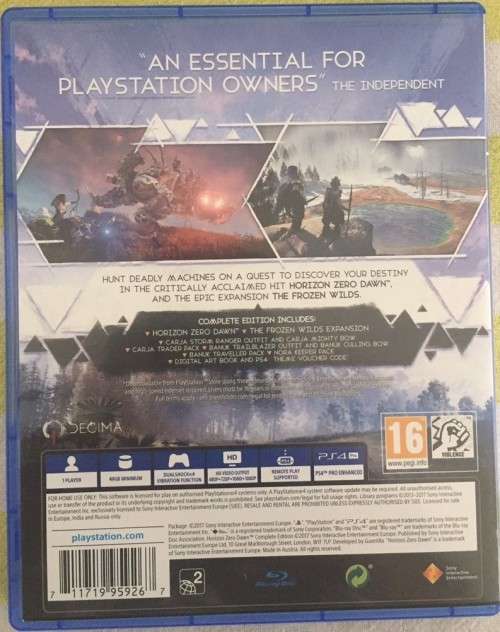 Horizon Zero Dawn PS4 Game