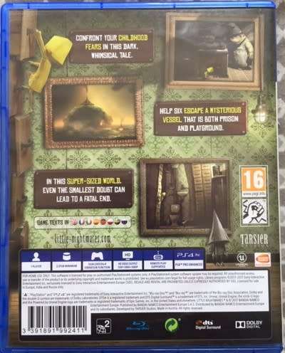 Little Nightmares PS4 includes soundtrack disc
