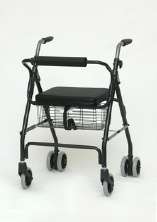 Walker Roller Basket Seat Brakes Folding Light Weight