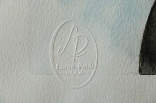 Original Painting by Lorna Pauls - Zebra (297 x 420 mm or 11.7 x 16.5 in)