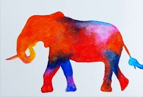 Original Painting by Lorna Pauls - Ellies 1 (42 x 14.8 cm or 16.5 x 5.8")