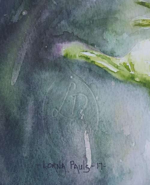 Original Painting by Lorna Pauls - Cosmos 2 (42 x 29.5 cm or 16.5 x 11.5")
