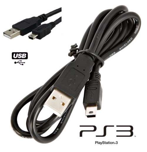 PS3 Controller Charging Cable 1.8M