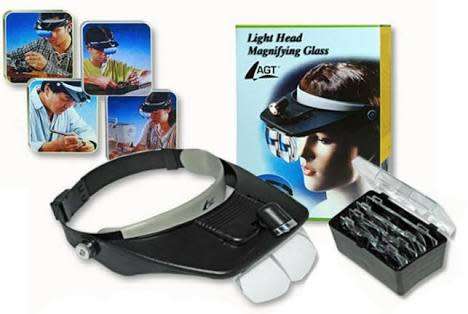 Magnifying Headband with LED Magnifier