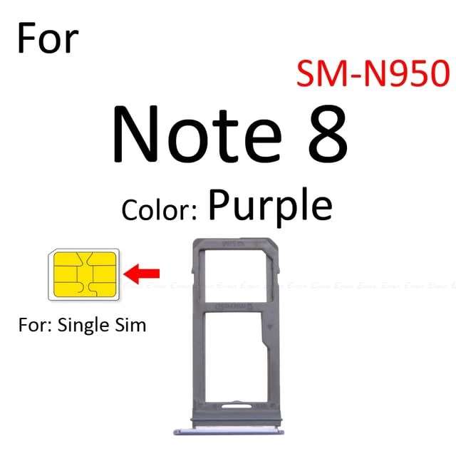 Samsung Note 8 Sim Tray - Single SIM Version (Local Stock) (Brand New)