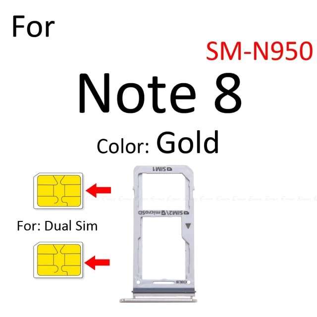 Samsung Note 8 Sim Tray - Dual SIM Version (Local Stock) (Brand New)