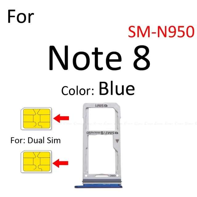 Samsung Note 8 Sim Tray - Dual SIM Version (Local Stock) (Brand New)