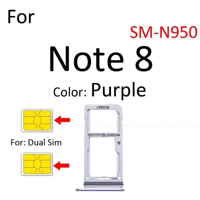 Samsung Note 8 Sim Tray - Dual SIM Version (Local Stock) (Brand New)