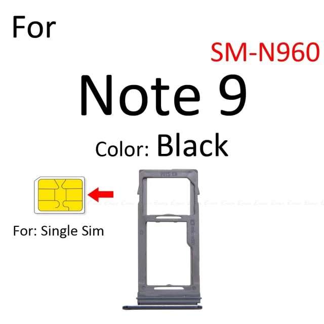 Samsung Note 9 Sim Tray - Single SIM Version (Local Stock) (Brand New)