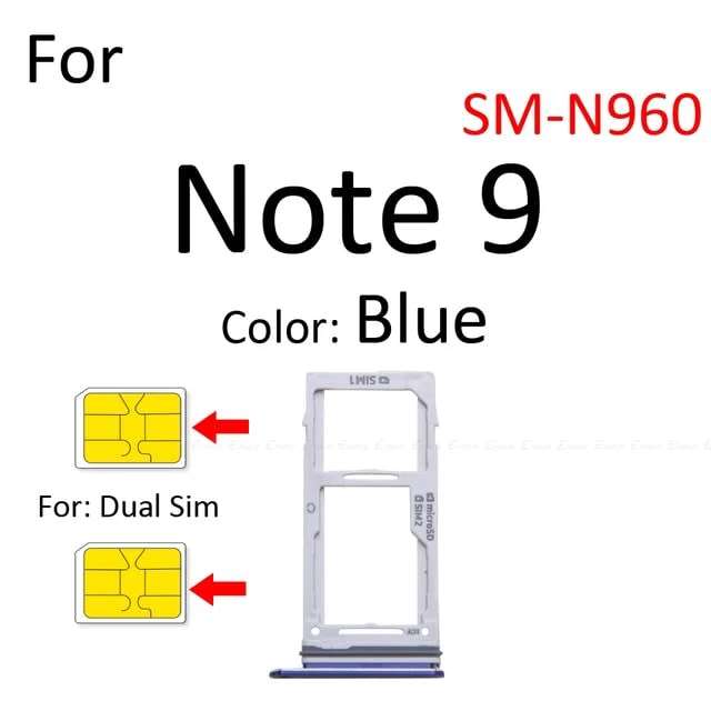 Samsung Note 9 Sim Tray - Dual SIM Version (Local Stock) (Brand New)