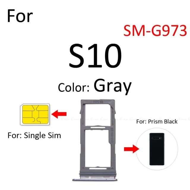 Samsung S10 Sim Tray - Single SIM Version (Local Stock) (Brand New)