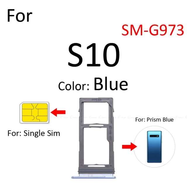 Samsung S10 Sim Tray - Single SIM Version (Local Stock) (Brand New)