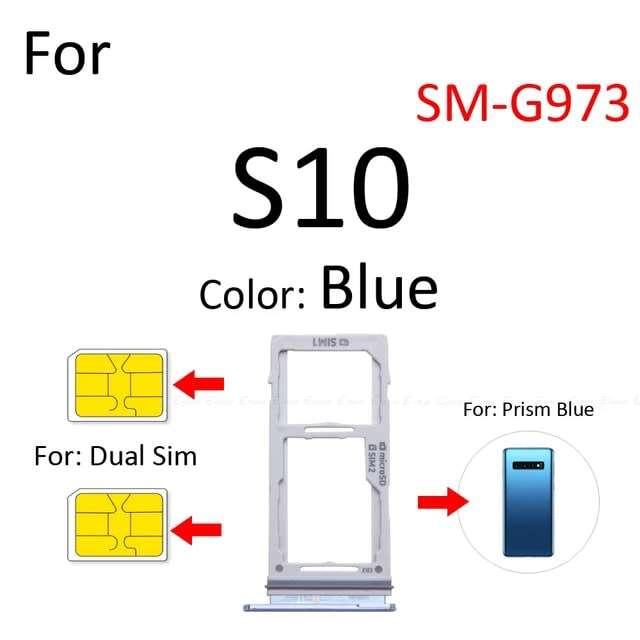 Samsung S10 Sim Tray - Dual SIM Version (Local Stock) (Brand New)