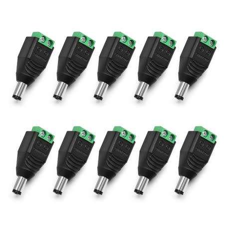 DC Plug 12V Power Connector For CCTV Camera Pack of 10