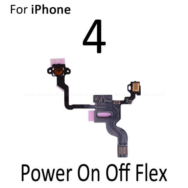iPhone 4 Power Button Flex Replacement - ON and OFF Power Flex Cable (Brand New)
