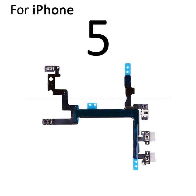iPhone 5 Power Button Flex Replacement - ON and OFF Power Flex Cable (Brand New)