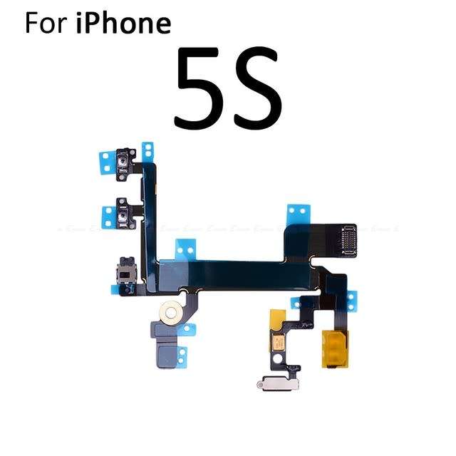 iPhone 5S Power Button Flex Replacement - ON and OFF Power Flex Cable (Brand New)