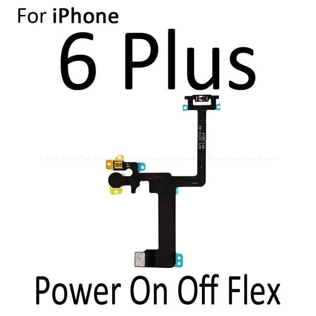 iPhone 6 Plus Power Button Flex Replacement - ON and OFF Power Flex Cable (Brand New)