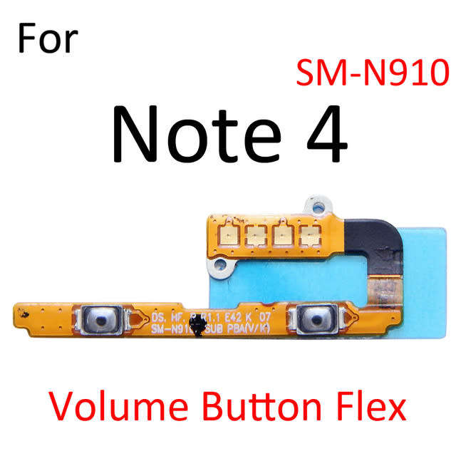 Samsung Note 4 Volume Button Flex Cable Replacement - Volume Buttons (Local Stock)