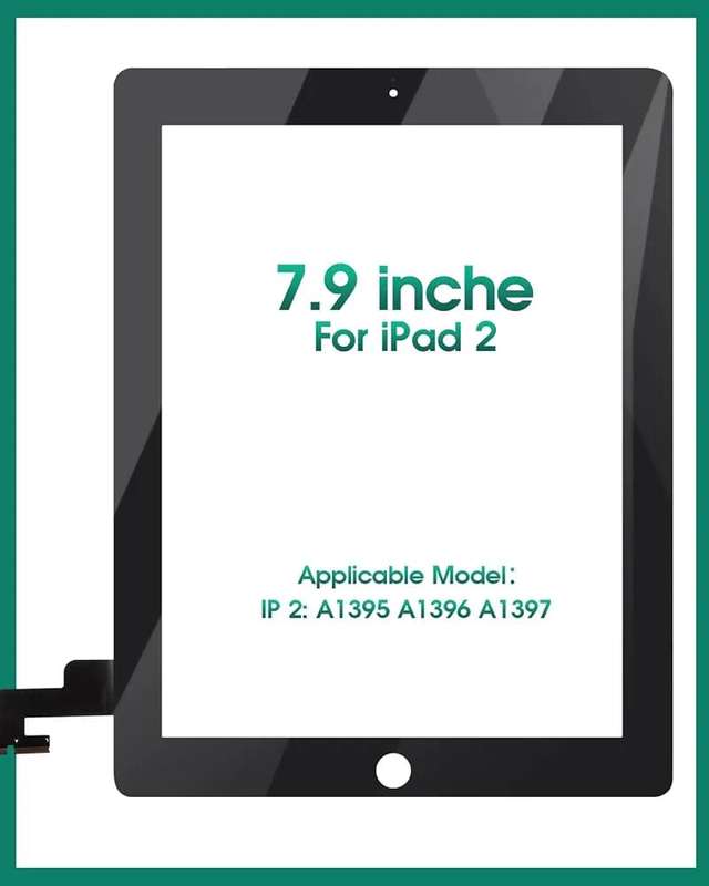 Ipad 2 Touch Glass Digitizer Replacement (Black) (Local Stock)