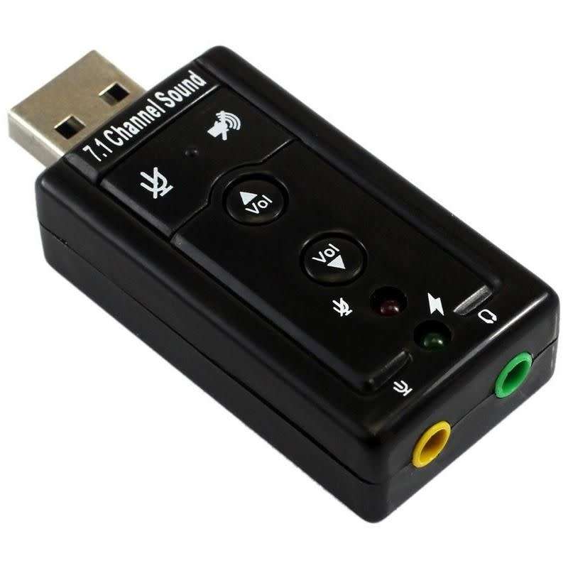 USB Sound Card 7.1 USB Sound Card with Headphone & Microphone Jack (Local Stock) (Brand New)