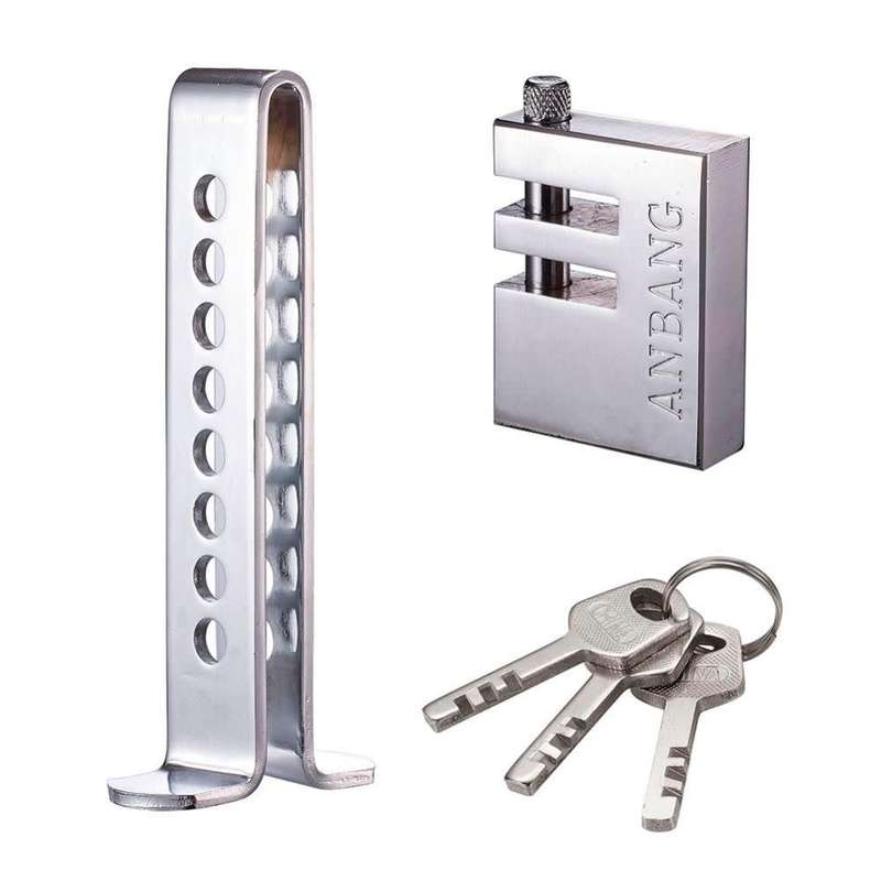 Stainless Steel Anti-Theft Car Brake Pedal Lock (Local Stock) (Brand New)