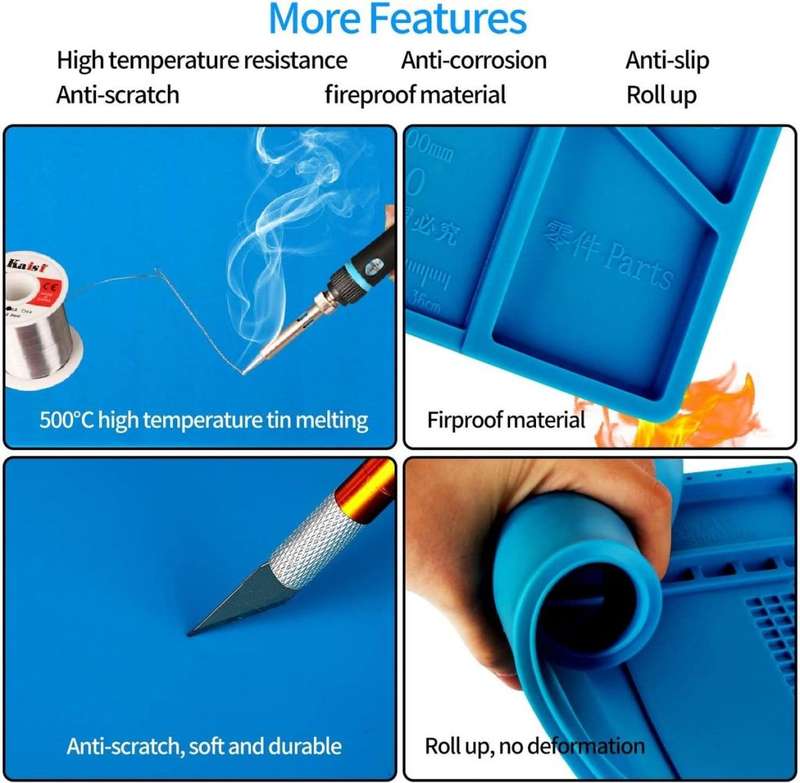 Silicone Heat-Resistant Magnetic Repair Work Bench- Soldering Station (Local Stock) (Brand New)