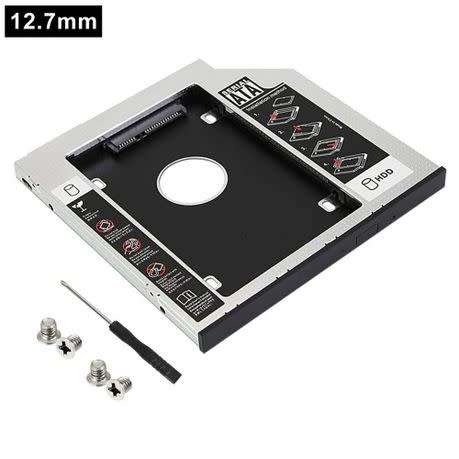 Universal SATA 2nd HDD HD SSD Enclosure Hard Drive Caddy Tray 12.7mm (Local Stock) (Brand New)