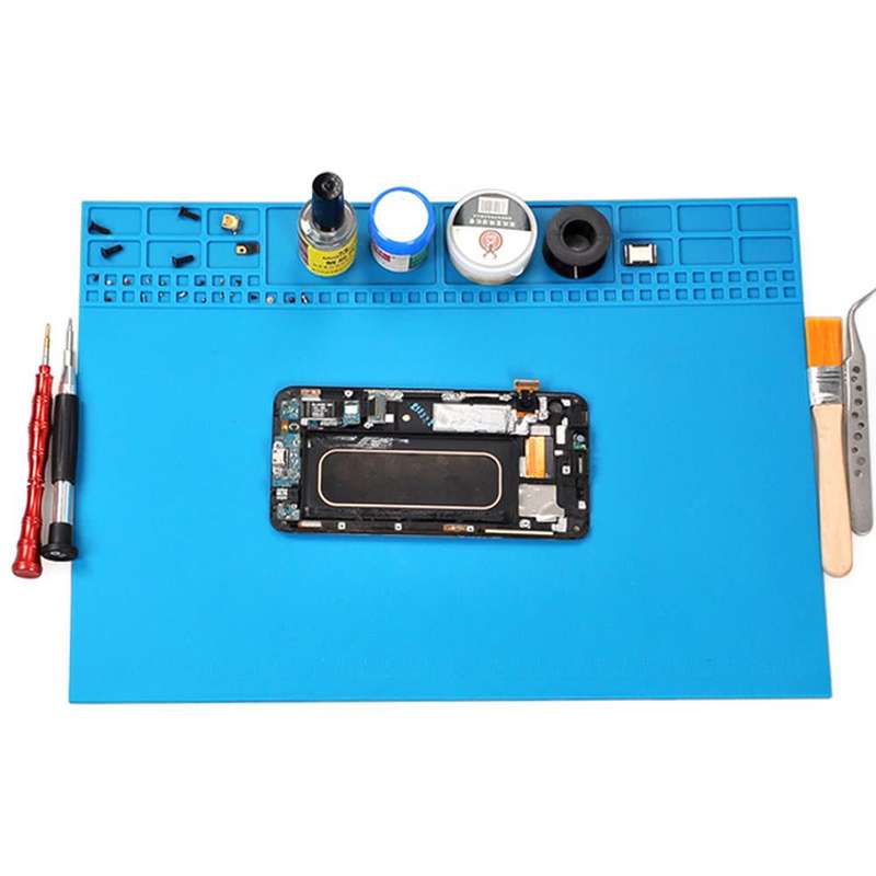 Multi-Purpose Heat Insulation Magnetic Silicone Mat for Soldering Repair (Local Stock) (Brand New)
