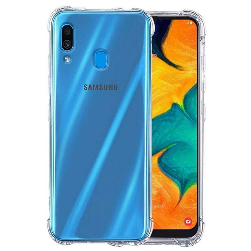 Samsung A30 Case Protective Shockproof Gel Phone Case Clear (Local Stock) (Brand New)