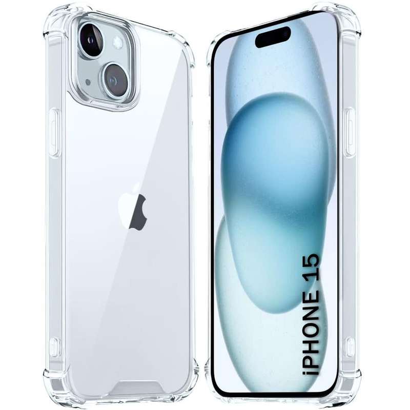 iPhone 15 Case Protective Shockproof Gel Phone Case Clear (Local Stock) (Brand New)