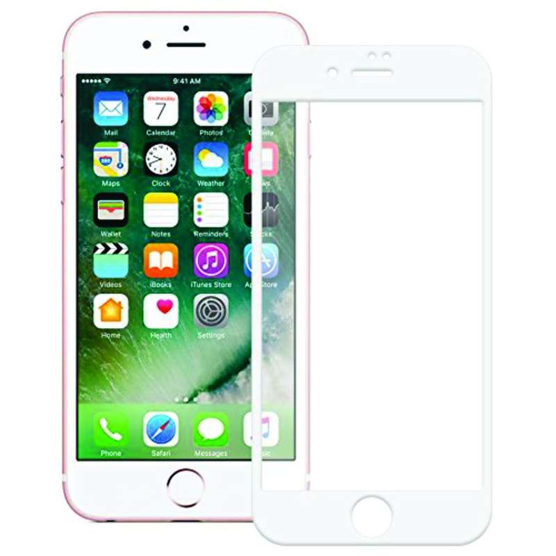 iPhone 7 Screen Protector - Tempered Glass Screen Protector (Local Stock) (White Colour)