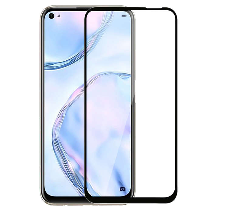 Huawei P40 Lite 5G Full Glue Tempered Glass Screen Guard Protector (Local Stock) (Brand New)