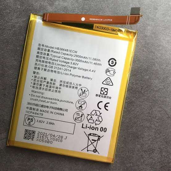 Huawei Nova 3E Battery - HB366481ECW (Local Stock) (Brand New)
