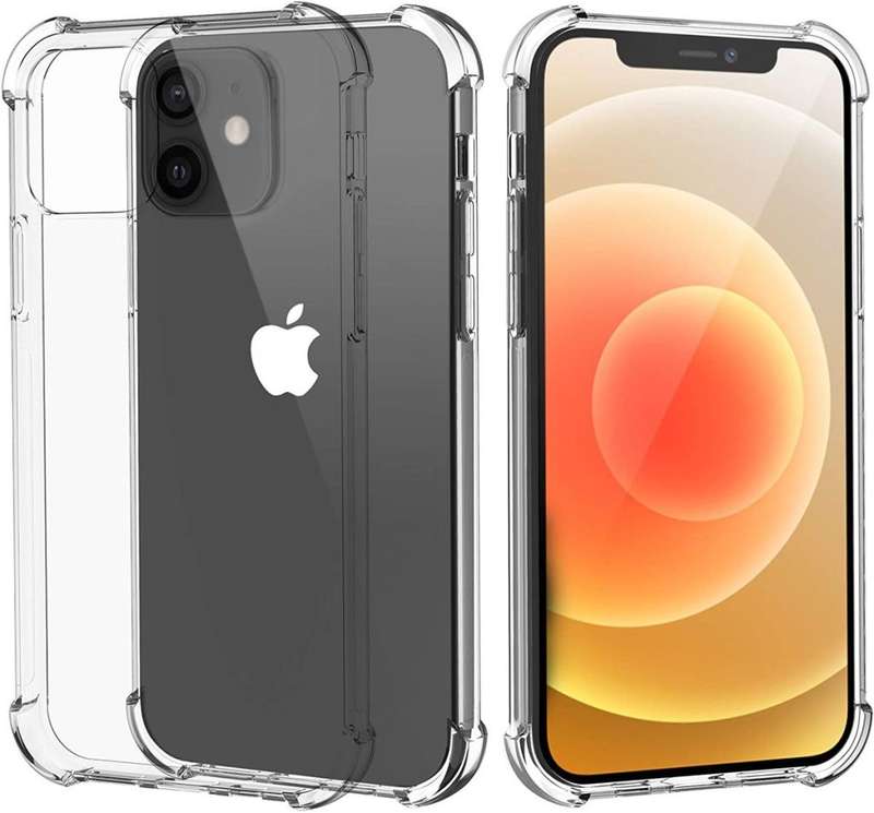 Shockproof TPU Protective Clear Pouch Gel Case For iPhone 12 (Local Stock) (Brand New)