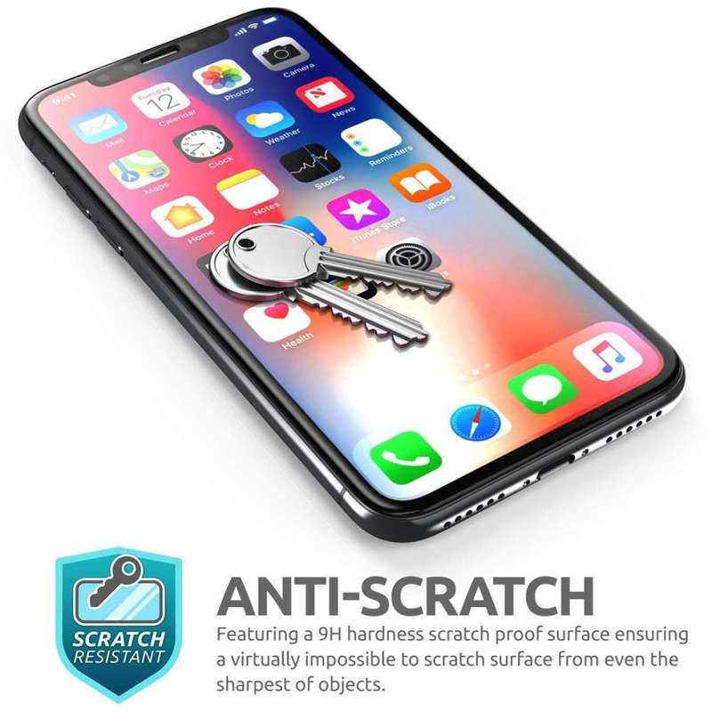 9D Tempered Glass - iPhone X 5.8` - Screen Protector - Black (Local Stock)