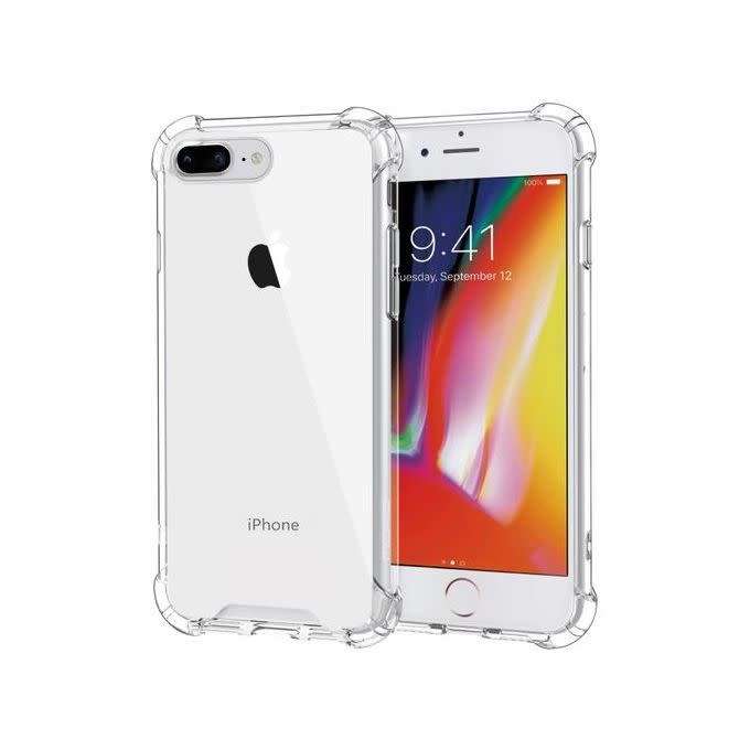 Shockproof Clear Pouch TPU Gel Case Back Cover for iPhone 8 Plus (Local Stock) (Brand New)