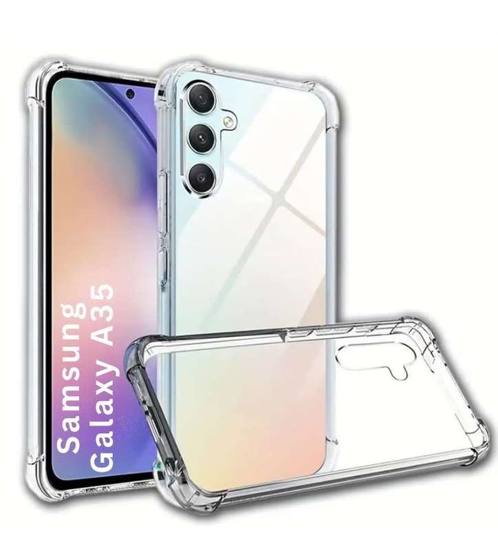 Clear Pouch TPU Gel Case Transparent Back Cover for Samsung Galaxy A35 (Local Stock) (Brand New)