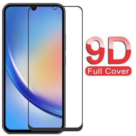 9D Tempered Glass 9H Screen Protector For Samsung Galaxy A34 (Local Stock) (Brand New)