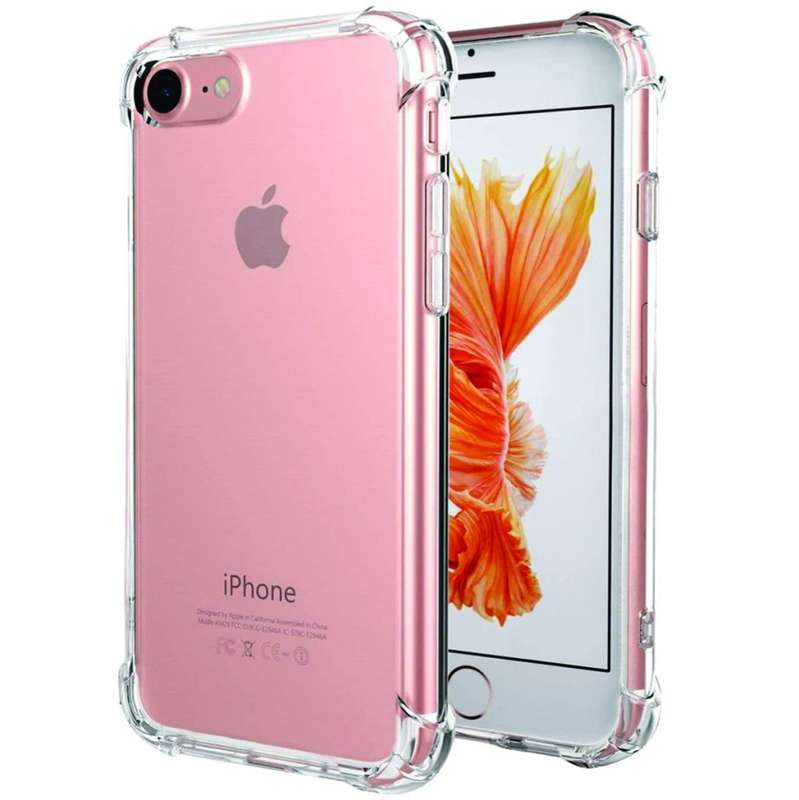 Iphone 7 Transparent TPU Clear Case Pouch Shockproof (Local Stock)