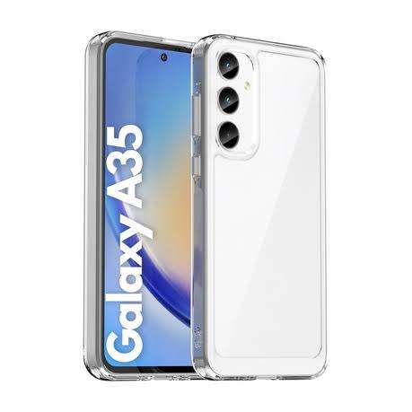 Clear Case for Samsung Galaxy A35 - Shockproof Candy Series Cover - Clear (Local Stock) (Brand New)
