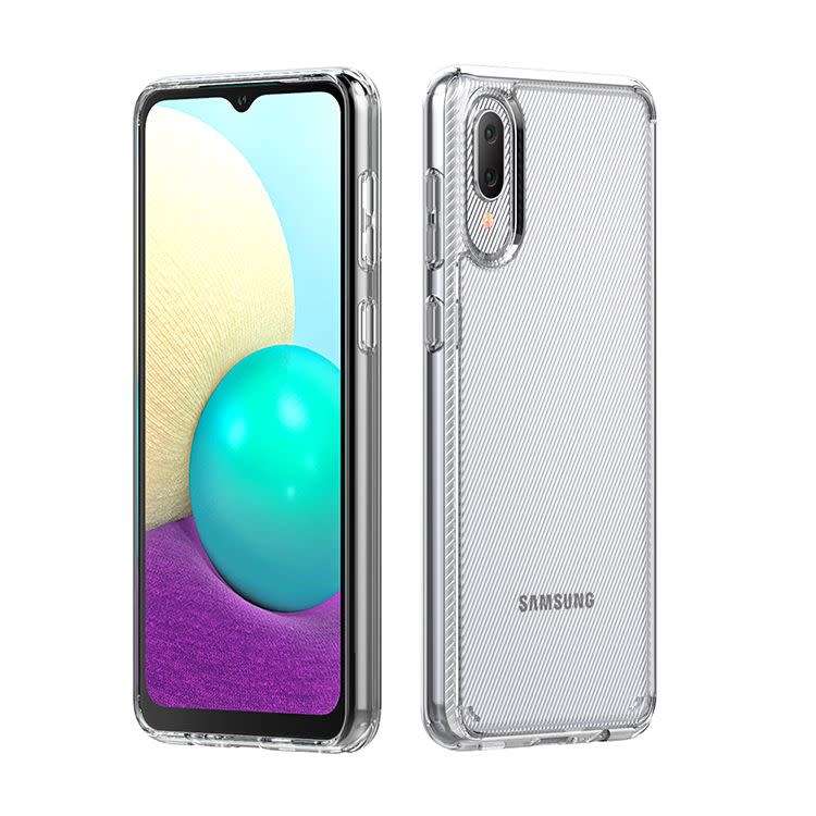 Samsung Galaxy A02 Clear Cover Pouch Shockproof  (Local Stock) (Brand New)