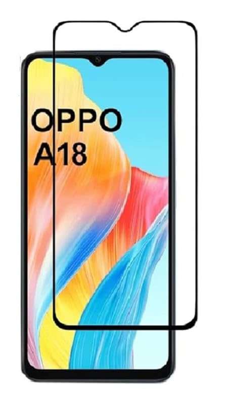 Tempered Glass Screen Protector for Oppo A18 (Local Stock)